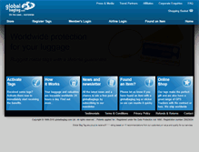 Tablet Screenshot of globalbagtag.com